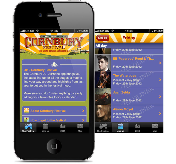 Download the Cornbury Festival iPhone app from iTunes